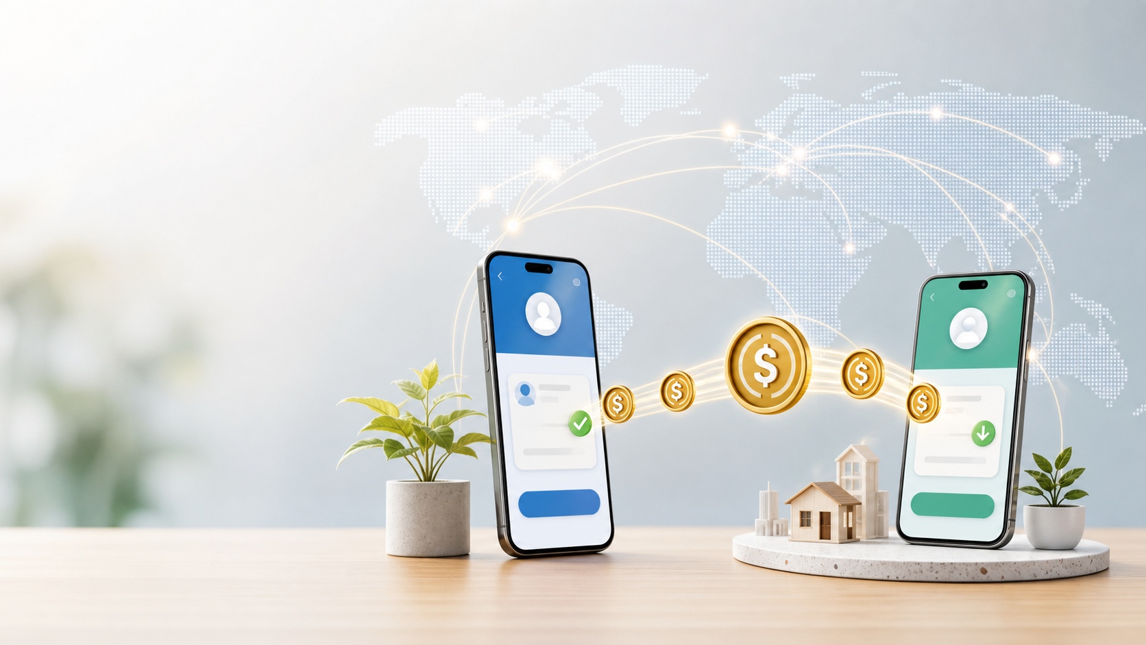 International stablecoin remittance flow across countries
